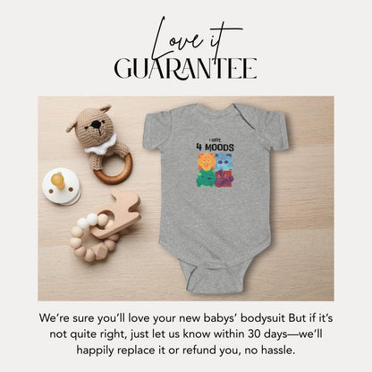 Infant Mood Fine Jersey Bodysuit Cute Baby Onesie for New Parents Funny Baby Gift Toddler Outfit Adorable Baby Shower Present Kids Clothing