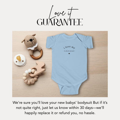 I Love My Memaw Infant Fine Jersey Bodysuit Sweet Infant Onesie for Baby Girl or Boy Memaw Gift Idea Memaw Onesie Present Grandbaby Gift