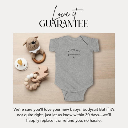 I Love My Granne Infant Fine Jersey Bodysuit Sweet Infant Onesie for Baby Girl or Boy Granne Gift Idea Granne Onesie Present Grandbaby Gift