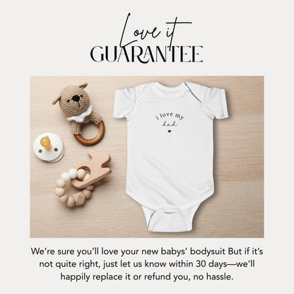 I Love My Dad Infant Fine Jersey Bodysuit Cute Father's Day Infant One-Piece Cute Baby Perfect Father’s Day Gift Baby Shower Must-Have