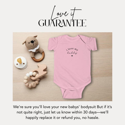 I Love My Daddy Infant Fine Jersey Bodysuit Cute Father's Day Infant One-Piece Baby Gift Idea for Dad Newborn Outfit for Daddy’s Little One
