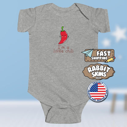 I'm a Little Chili Funny Infant Fine Jersey Bodysuit Chill Chili Cute Onesie Baby Outfit Baby Shower Gift Funny Baby Clothes Toddler Apparel