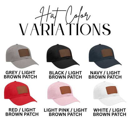 Pappy Leather Patch Hat Adjustable Dad Cap for Pappy Father's Day Gift Everyday Cap Great Unique Gift for Granddad from Kids or Grandkids
