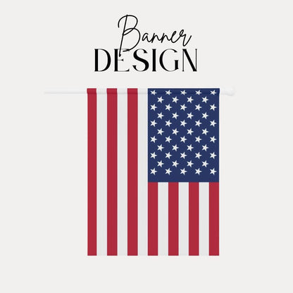 American Flag Independence Day Garden Banner Patriotic Home Décor 4th of July Flag Decor Outdoor Garden Decor Hanging Large Front Yard Flag