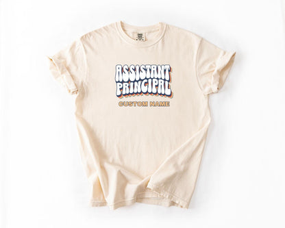 Assistant Principal T-Shirt, Comfort Colors, Custom Teacher Shirt, Cute Teacher Gift, Back to School Tee, Classroom Apparel, Teacher Shirt