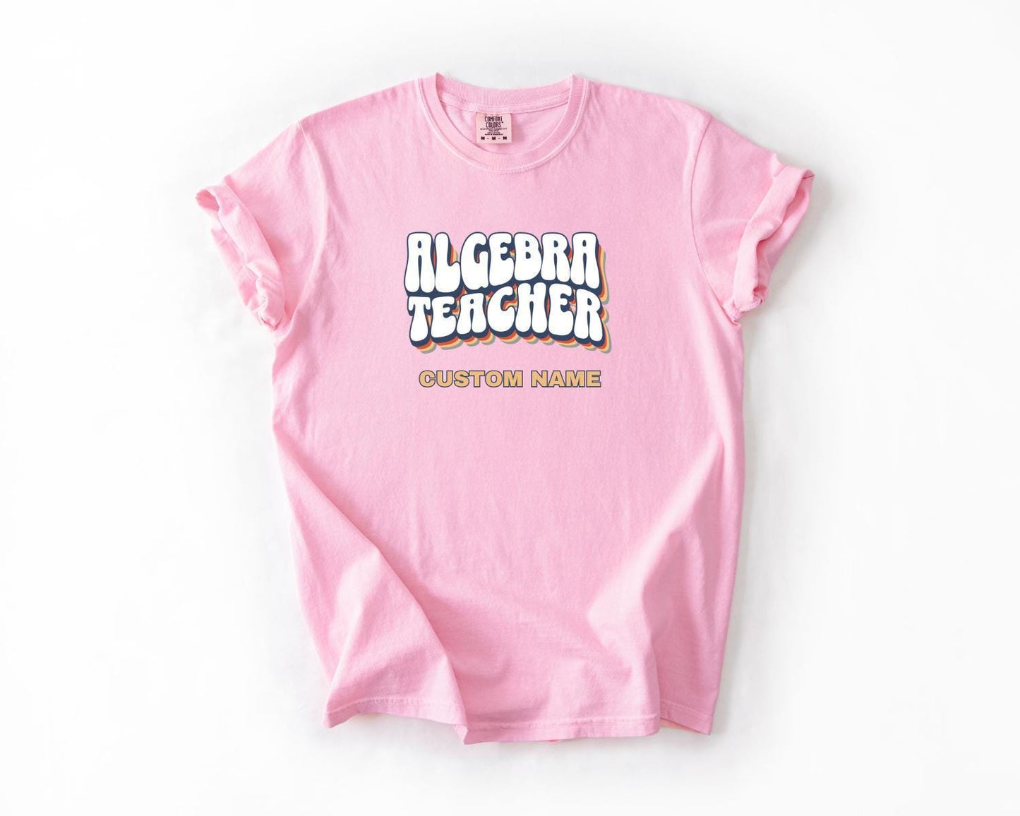 Algebra Teacher T-Shirt, Comfort Colors, Custom Teacher Shirt, Gift for Educators, Classroom Apparel, Teacher Appreciation Day, Math Lovers