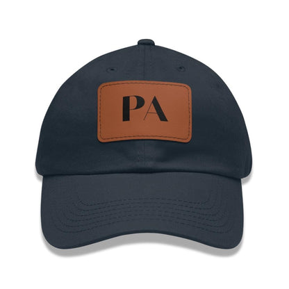 Pa Hat with Stylish Leather Patch (Rectangle) Baseball Cap Everyday Wear Classic Pa Cap Unique Gift for Him Pa, Papa, Grandfather or Dad