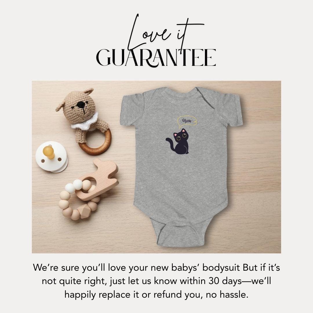 Cute Cat Infant Fine Jersey Bodysuit Perfect Baby Gift Halloween Outfit Adorable Cat Lover Baby Shower Present Fun Playwear Adorable Onesie