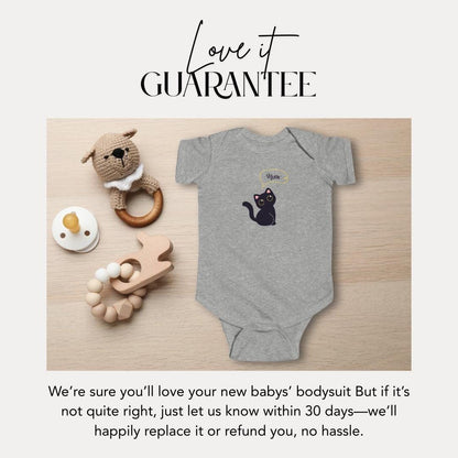 Cute Cat Infant Fine Jersey Bodysuit Perfect Baby Gift Halloween Outfit Adorable Cat Lover Baby Shower Present Fun Playwear Adorable Onesie