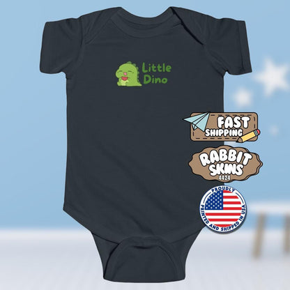 Cute Little Dino Infant Fine Jersey Bodysuit Baby Shower Gift Toddler Outfit Little Dino Onesie Newborn Clothing Dinosaur Gift Baby Clothes