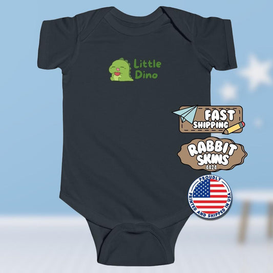Cute Little Dino Infant Fine Jersey Bodysuit Baby Shower Gift Toddler Outfit Little Dino Onesie Newborn Clothing Dinosaur Gift Baby Clothes