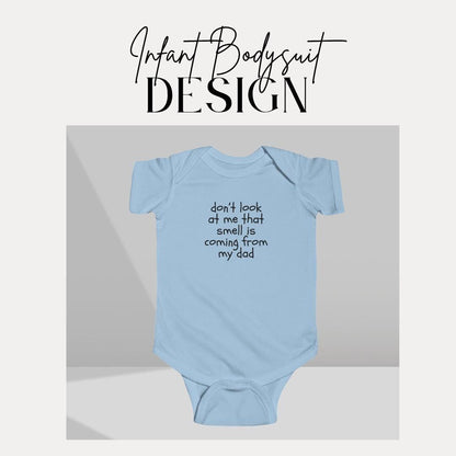 Funny Infant Fine Jersey Bodysuit Baby Shower Gift Idea Newborn Outfit Cute Baby Apparel Dad Joke Bodysuit for Newborn Unique Baby Clothes