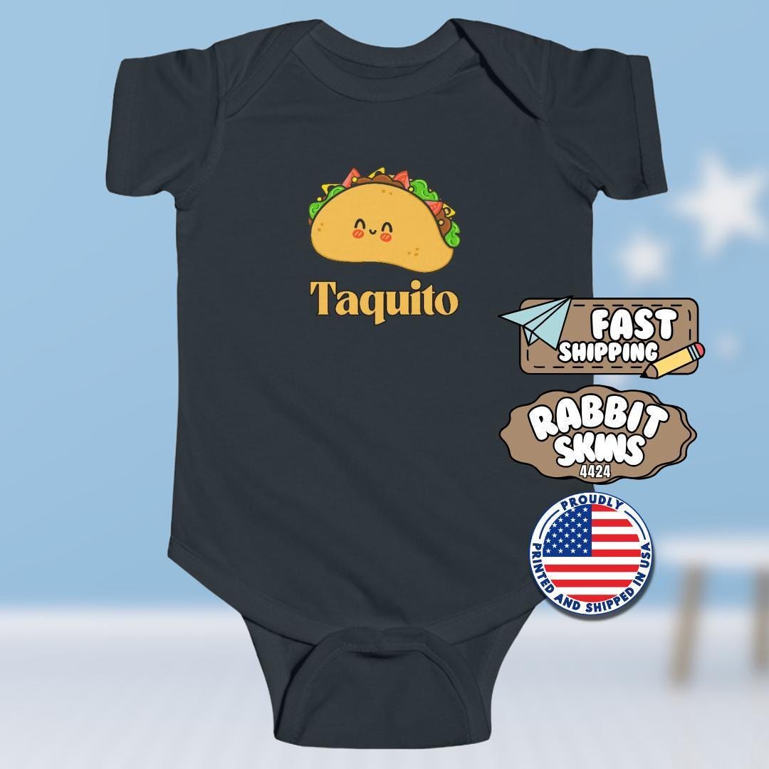 Cute Taco Infant Fine Jersey Bodysuit Funny Baby Outfit Newborn Gift Baby Shower Gift Taco Toddler Apparel Perfect for Taco Tuesday Snuggles