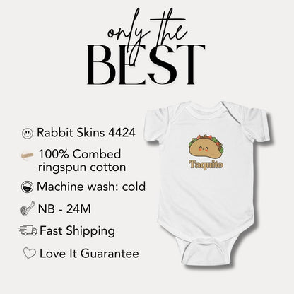 Cute Taco Infant Fine Jersey Bodysuit Funny Baby Outfit Newborn Gift Baby Shower Gift Taco Toddler Apparel Perfect for Taco Tuesday Snuggles