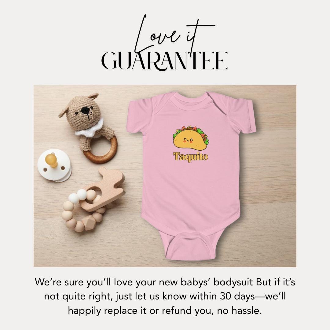 Cute Taco Infant Fine Jersey Bodysuit Funny Baby Outfit Newborn Gift Baby Shower Gift Taco Toddler Apparel Perfect for Taco Tuesday Snuggles