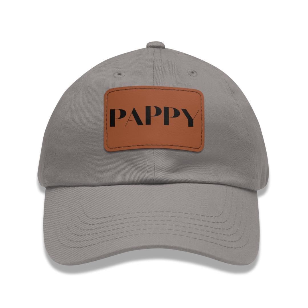 Pappy Leather Patch Hat Adjustable Dad Cap for Pappy Father's Day Gift Everyday Cap Great Unique Gift for Granddad from Kids or Grandkids