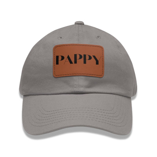 Pappy Leather Patch Hat Adjustable Dad Cap for Pappy Father's Day Gift Everyday Cap Great Unique Gift for Granddad from Kids or Grandkids