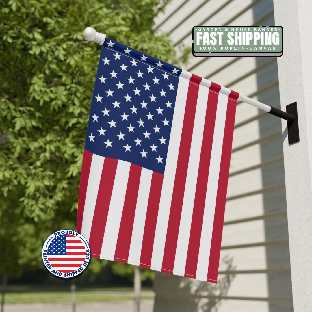 American Flag Independence Day Garden Banner Patriotic Home Décor 4th of July Flag Decor Outdoor Garden Decor Hanging Large Front Yard Flag