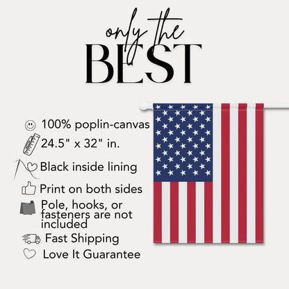 American Flag Independence Day Garden Banner Patriotic Home Décor 4th of July Flag Decor Outdoor Garden Decor Hanging Large Front Yard Flag