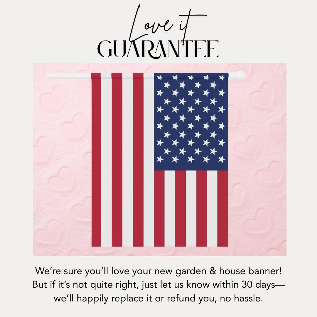 American Flag Independence Day Garden Banner Patriotic Home Décor 4th of July Flag Decor Outdoor Garden Decor Hanging Large Front Yard Flag