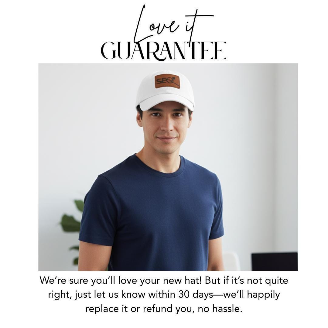 Personalized Dad Hat with Leather Patch (Rectangle) Customized Logo Baseball Cap Bulk Hat for Company Events, Teams, and Corporate Gifts