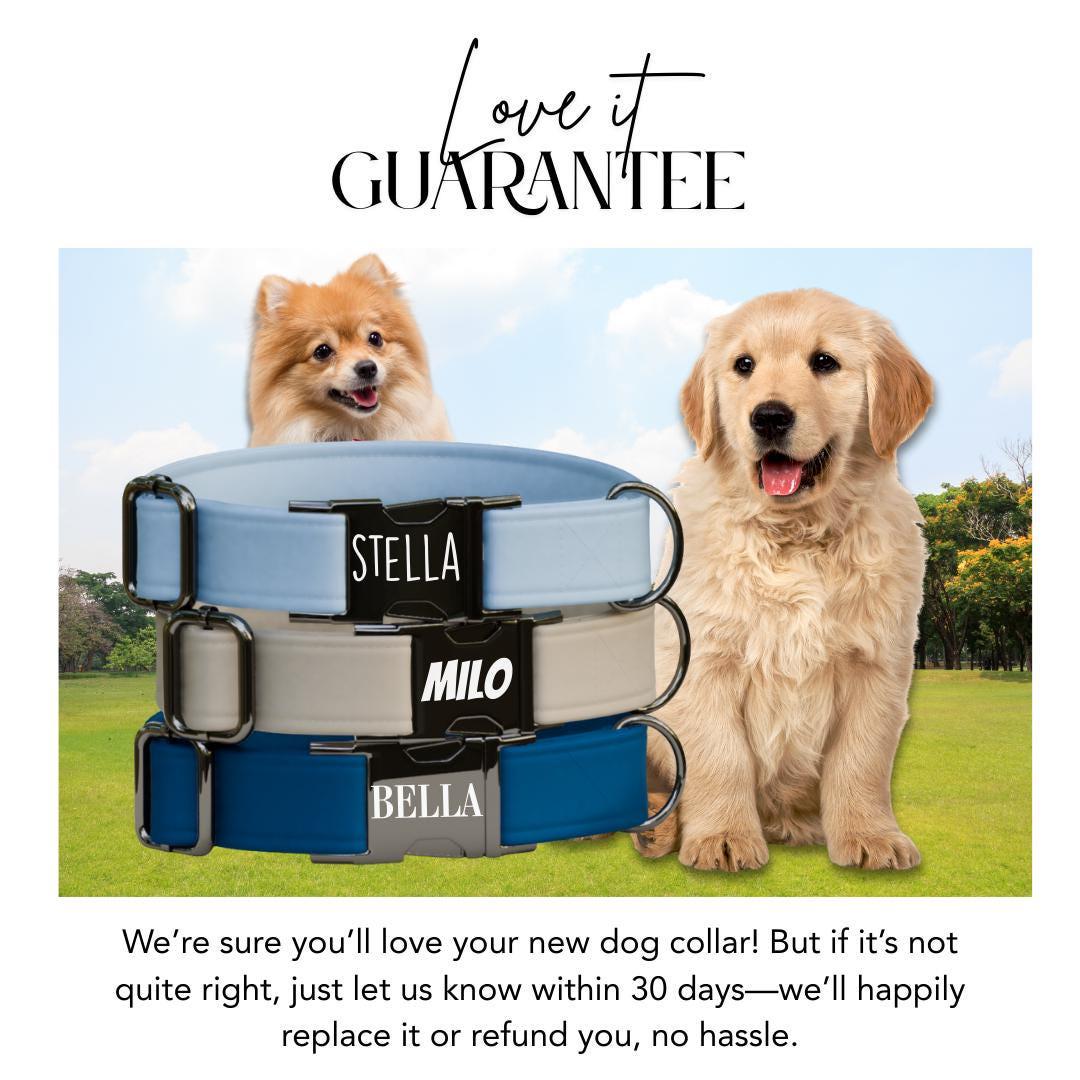 Personalized Multiple Luxe Velvet Dog Collar with Name Engraved Cute and Soft Adjustable Collar & Leash Set Wedding Dog Tag Gift (OG-47)