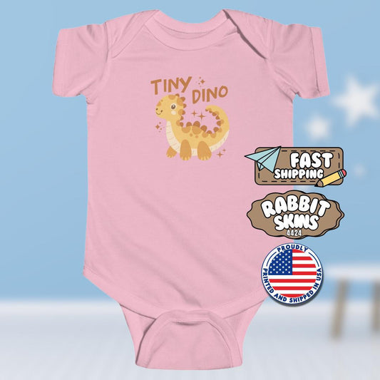 Tiny Dino Infant Fine Jersey Bodysuit Cute Baby Clothes Newborn Gift Toddler Outfit Dinosaur Theme Baby Shower Present Dino Newborn Clothes