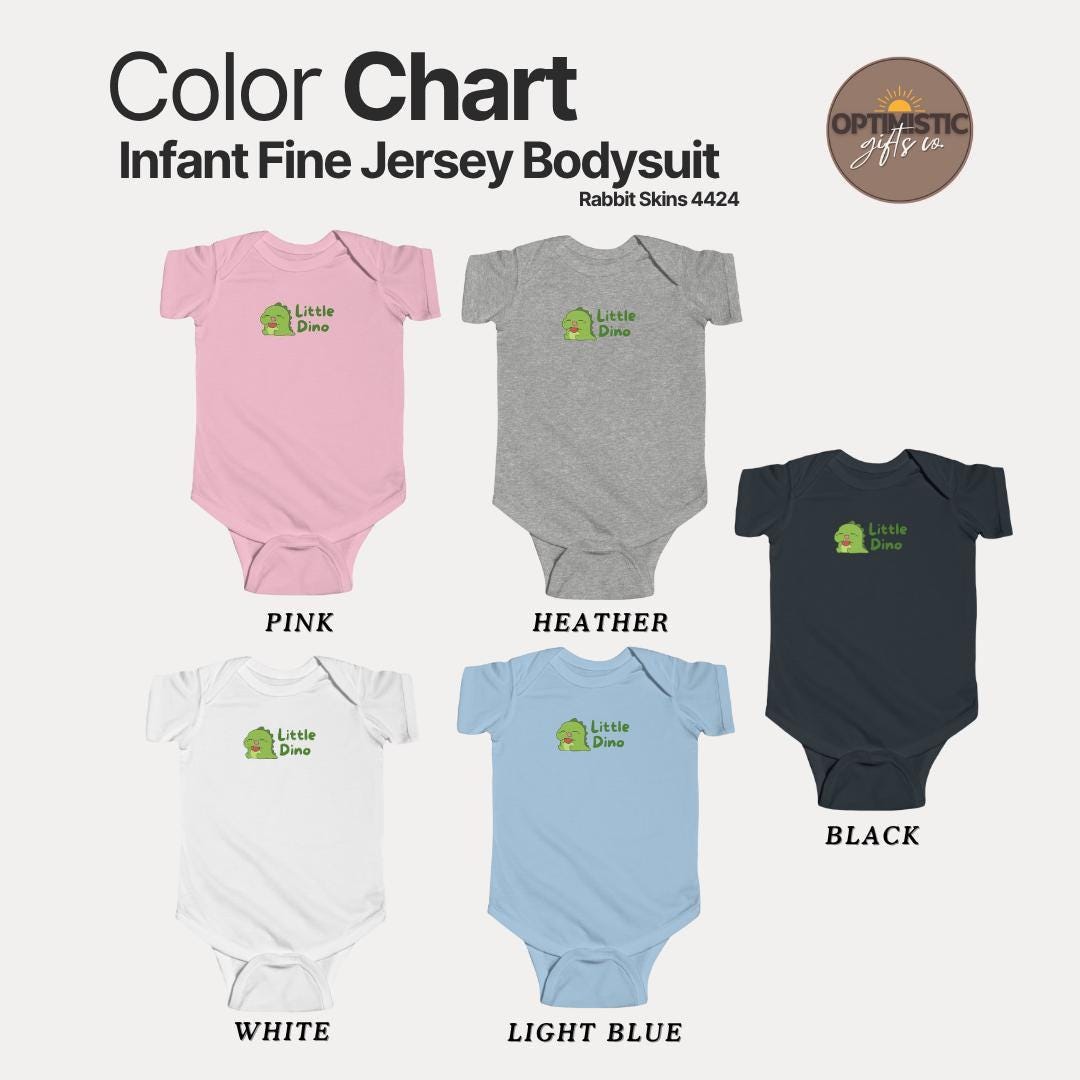 Cute Little Dino Infant Fine Jersey Bodysuit Baby Shower Gift Toddler Outfit Little Dino Onesie Newborn Clothing Dinosaur Gift Baby Clothes