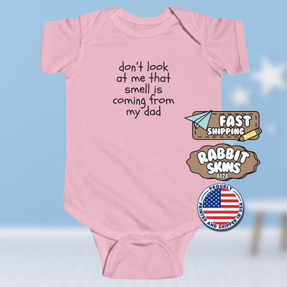 Funny Infant Fine Jersey Bodysuit Baby Shower Gift Idea Newborn Outfit Cute Baby Apparel Dad Joke Bodysuit for Newborn Unique Baby Clothes