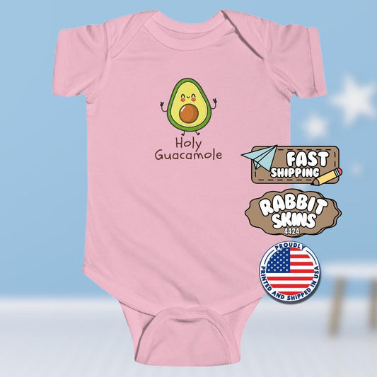Cute Avocado Infant Fine Jersey Bodysuit Adorable Baby Outfit Funny Infant Clothes Baby Shower Gift Cotton Romper Sweet Gift for New Parents