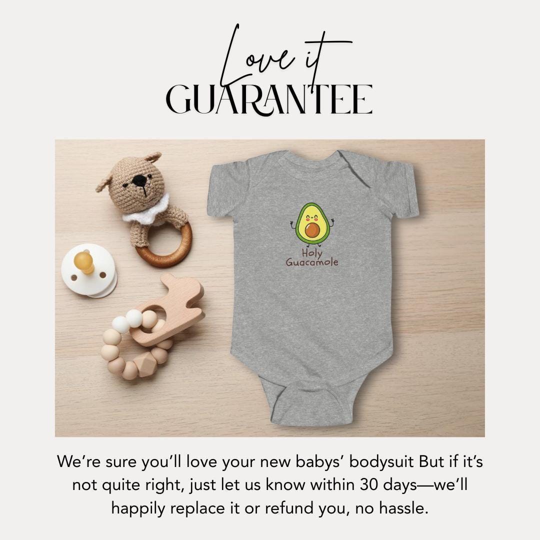 Cute Avocado Infant Fine Jersey Bodysuit Adorable Baby Outfit Funny Infant Clothes Baby Shower Gift Cotton Romper Sweet Gift for New Parents