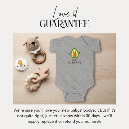 Cute Avocado Infant Fine Jersey Bodysuit Adorable Baby Outfit Funny Infant Clothes Baby Shower Gift Cotton Romper Sweet Gift for New Parents