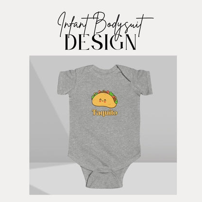 Cute Taco Infant Fine Jersey Bodysuit Funny Baby Outfit Newborn Gift Baby Shower Gift Taco Toddler Apparel Perfect for Taco Tuesday Snuggles