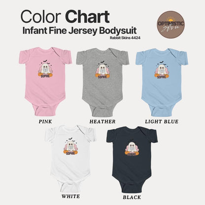 Personalized Halloween Infant Fine Jersey Bodysuit Cute Baby Costume Baby Shower Gift Toddler Halloween Outfit Custom Name Bodysuit for Baby