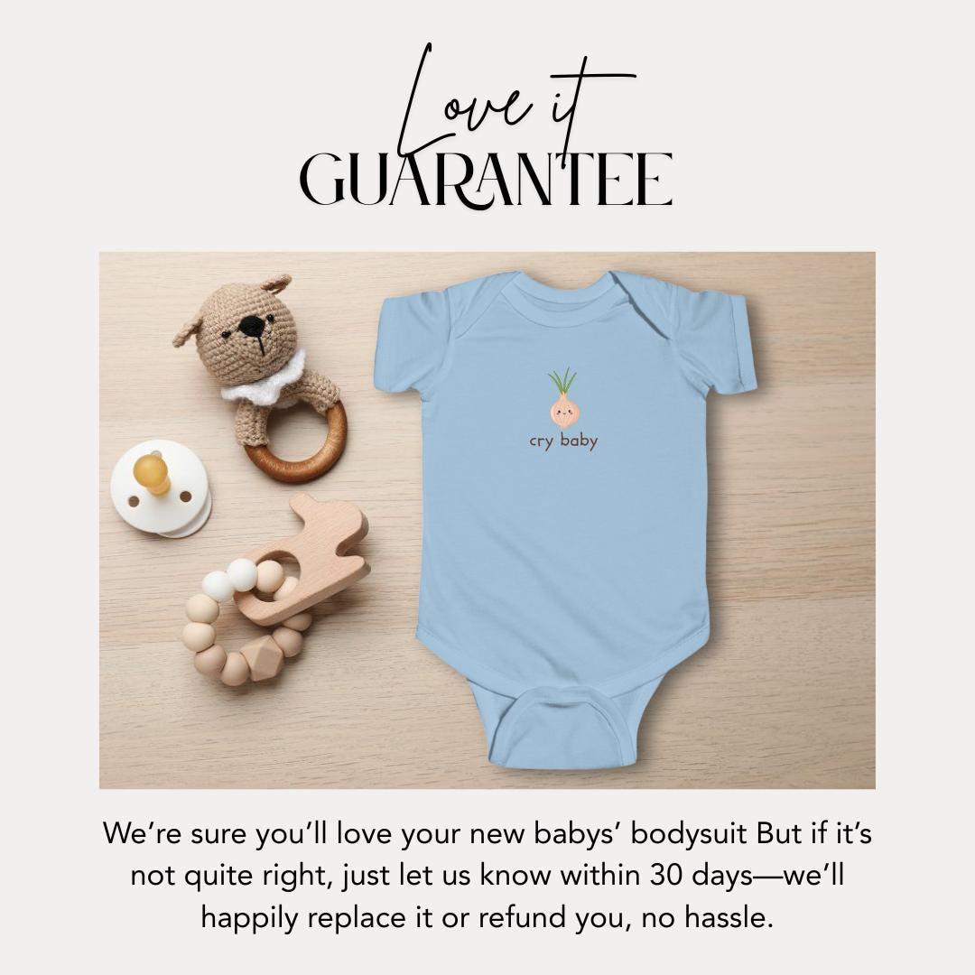Cute Cry Baby Infant Fine Jersey Bodysuit Infant Outfit Baby Shower Gift Newborn Funny Baby Onesie Toddler Apparel Gift for New Parents