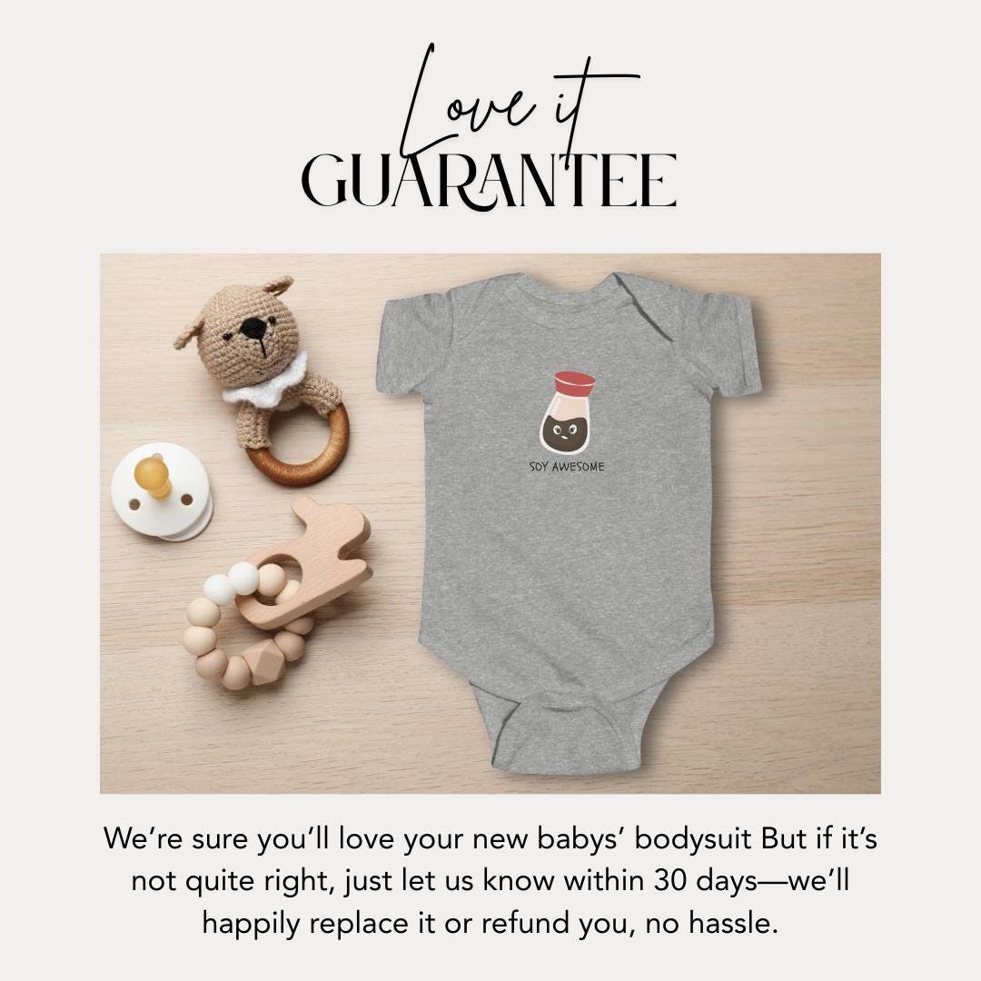 Infant Fine Jersey Bodysuit Soy Awesome Baby Romper Baby Shower Gift Newborn Outfit Punny Baby Clothes Adorable Newborns Gift Outfit Idea