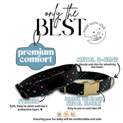 Personalized Retro Dog Collar Custom Name ID Tag Space Arcade-Inspired Design Adjustable Quick Release Collar Perfect Gift for Dogs (OG-248)