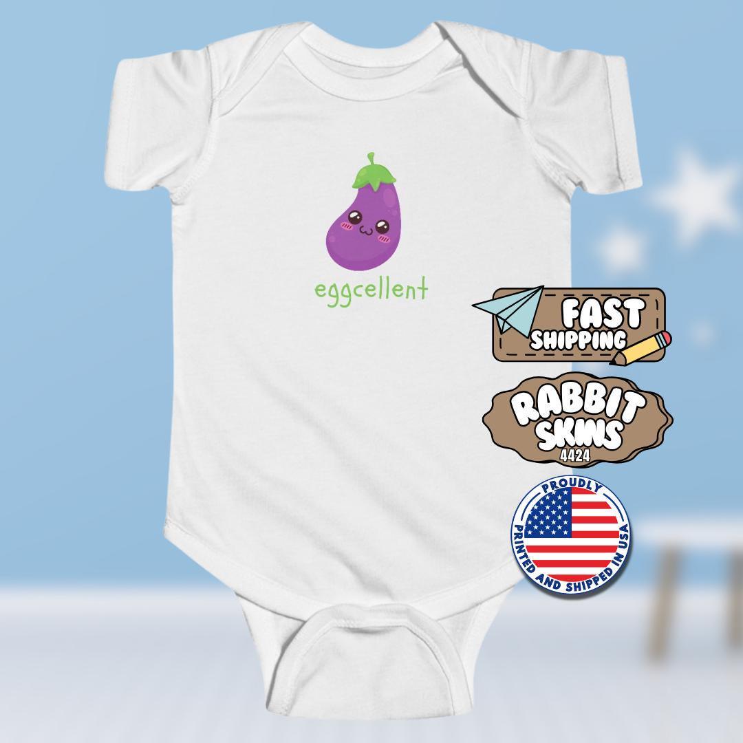 Eggcellent Infant Fine Jersey Bodysuit Cute Infant Outfit Funny Baby Clothes Gift for New Parents Shower Gift Baby Shower Outfit Baby Onesie