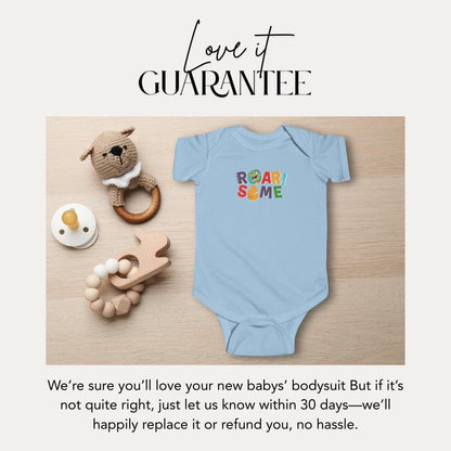 ROARsome Infant Fine Jersey Bodysuit Cute Baby Clothes Dino Baby Shower Gift Toddler Apparel Fun Kids Outfit Jurassic Theme Baby Clothes