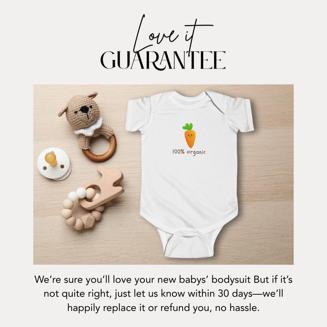 Cute Carrot Infant Fine Jersey Bodysuit Baby Clothes Baby Shower Gift Newborn Outfit Baby Wear Toddler Apparel Baby Bodysuit for New Parents