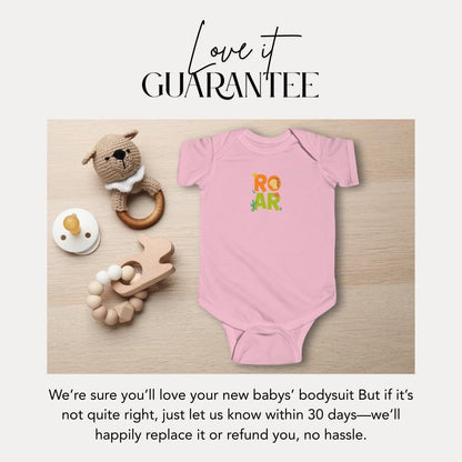 Playful ROAR Infant Fine Jersey Bodysuit Baby Outfit Gift for Baby Shower Toddler Clothing Newborn Apparel Cute Safari Animal Infant Onesie