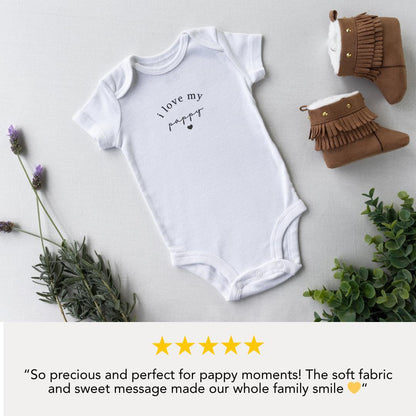 I Love My Pappy Infant Fine Jersey Bodysuit Adorable Newborns Gift from Pappy Cute Grandparents Day Baby Romper Baby Shower Outfit Gift