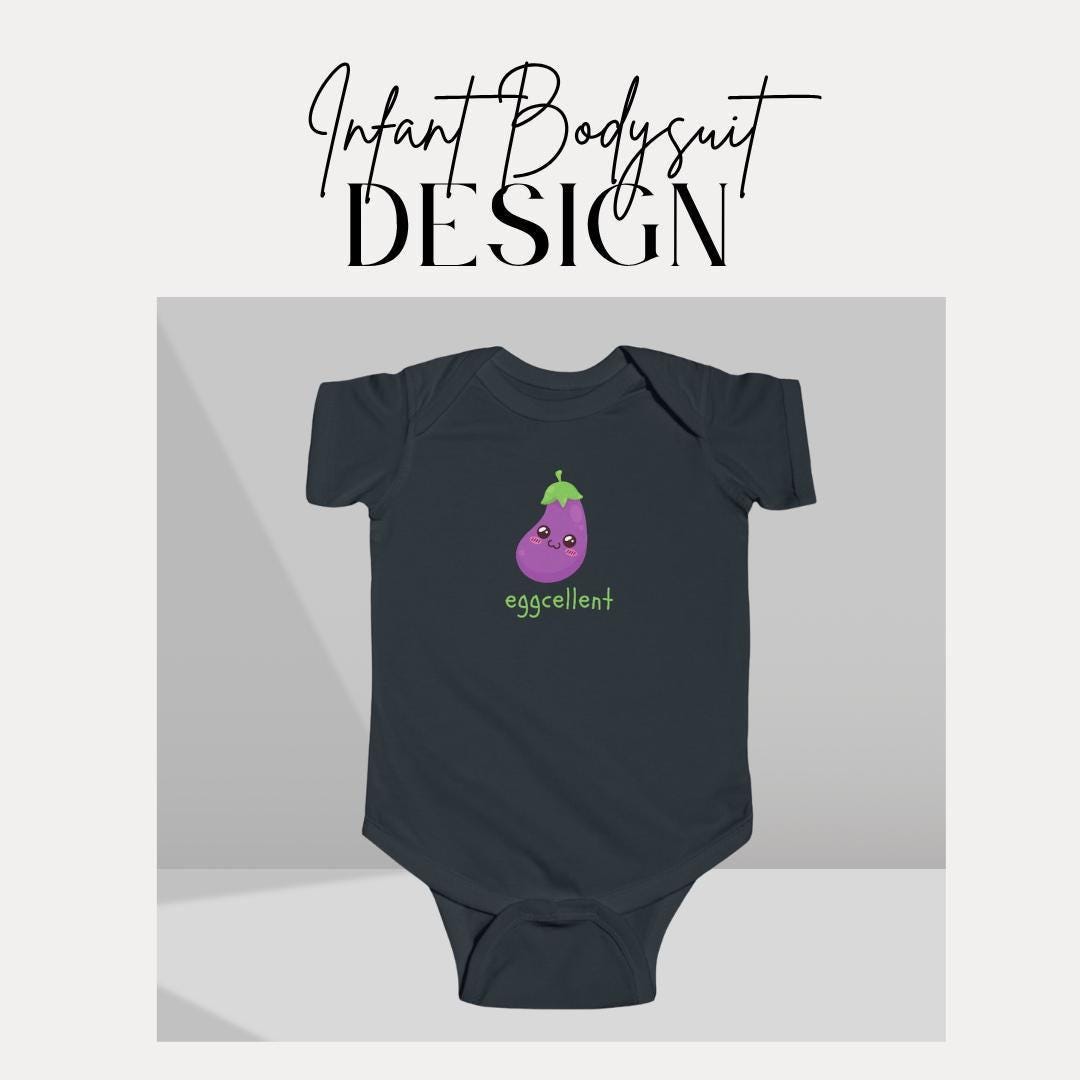 Eggcellent Infant Fine Jersey Bodysuit Cute Infant Outfit Funny Baby Clothes Gift for New Parents Shower Gift Baby Shower Outfit Baby Onesie