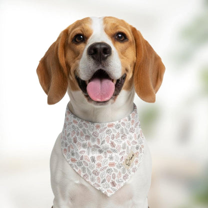 Autumn Leaf Pet Bandana with Built-In Collar Personalized Dog and Cat Bandana Fall Thanksgiving Pet Accessory for Everyday Wear and Walks