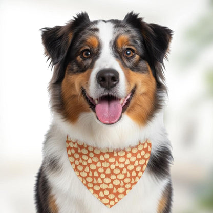 Pet Bandana Collar - Personalized Pumpkin Dog Cat Bandana, Fall Pet Accessory, Adjustable Collar | Cute Autumn Gift, Custom Name Pet Gift